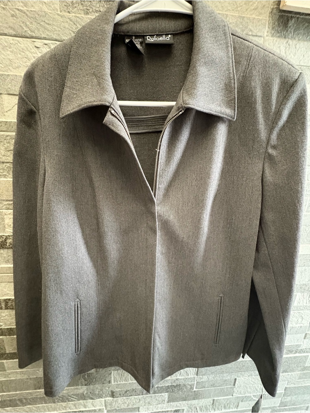 Rafaella Gray Women's Zip-Front Jacket